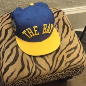 New Era Royal Blue and Yellow "THE BAY" Snapback Hat